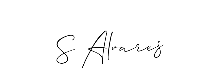 Best and Professional Signature Style for S Alvares. Allison_Script Best Signature Style Collection. S Alvares signature style 2 images and pictures png