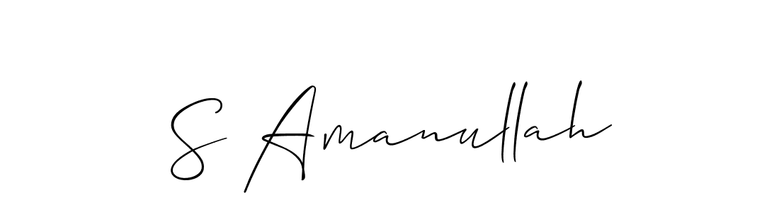 See photos of S Amanullah official signature by Spectra . Check more albums & portfolios. Read reviews & check more about Allison_Script font. S Amanullah signature style 2 images and pictures png