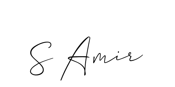 Similarly Allison_Script is the best handwritten signature design. Signature creator online .You can use it as an online autograph creator for name S Amir. S Amir signature style 2 images and pictures png