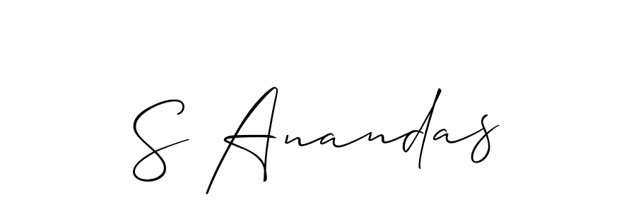 Best and Professional Signature Style for S Anandas. Allison_Script Best Signature Style Collection. S Anandas signature style 2 images and pictures png
