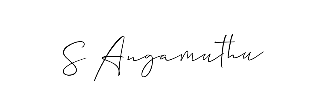 It looks lik you need a new signature style for name S Angamuthu. Design unique handwritten (Allison_Script) signature with our free signature maker in just a few clicks. S Angamuthu signature style 2 images and pictures png