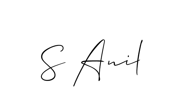 You can use this online signature creator to create a handwritten signature for the name S Anil. This is the best online autograph maker. S Anil signature style 2 images and pictures png