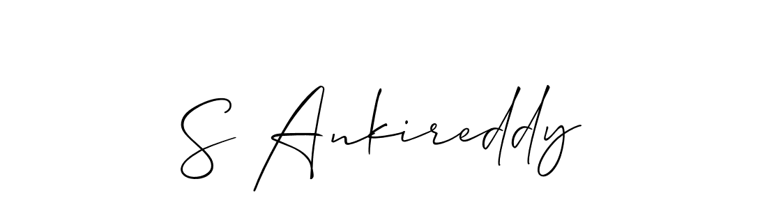 How to Draw S Ankireddy signature style? Allison_Script is a latest design signature styles for name S Ankireddy. S Ankireddy signature style 2 images and pictures png