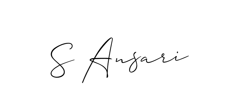 Best and Professional Signature Style for S Ansari. Allison_Script Best Signature Style Collection. S Ansari signature style 2 images and pictures png