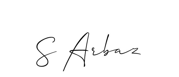 Similarly Allison_Script is the best handwritten signature design. Signature creator online .You can use it as an online autograph creator for name S Arbaz. S Arbaz signature style 2 images and pictures png