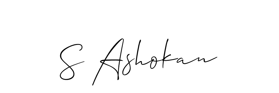 Best and Professional Signature Style for S Ashokan. Allison_Script Best Signature Style Collection. S Ashokan signature style 2 images and pictures png