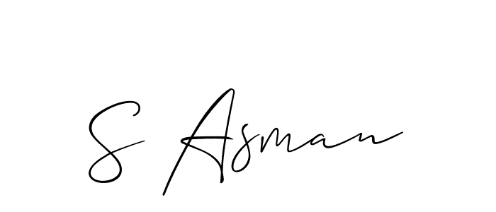 How to Draw S Asman signature style? Allison_Script is a latest design signature styles for name S Asman. S Asman signature style 2 images and pictures png