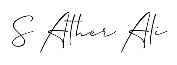 The Allison_Script font transforms the name S Ather Ali into an executive sign with sharp precision and distinguished character. S Ather Ali signature style 2 images and pictures png