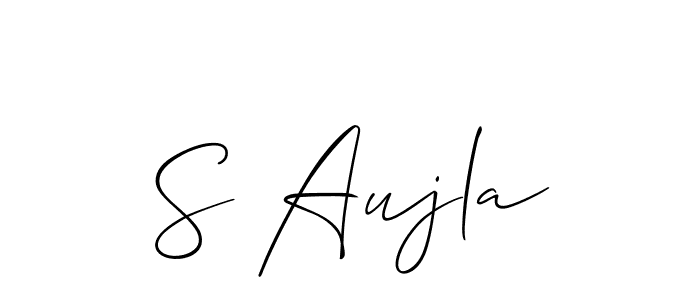 Similarly Allison_Script is the best handwritten signature design. Signature creator online .You can use it as an online autograph creator for name S Aujla. S Aujla signature style 2 images and pictures png