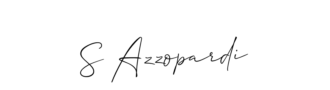 Best and Professional Signature Style for S Azzopardi. Allison_Script Best Signature Style Collection. S Azzopardi signature style 2 images and pictures png