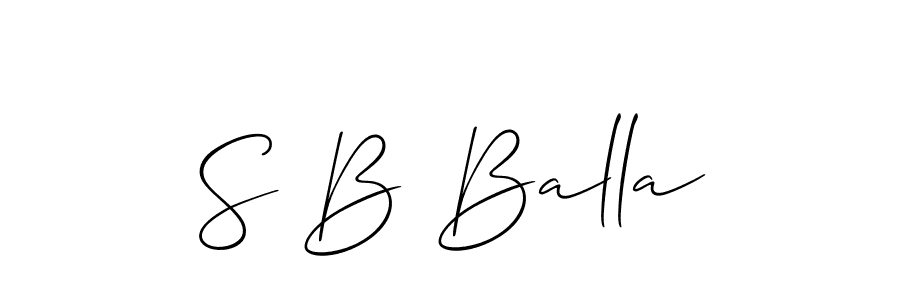 Once you've used our free online signature maker to create your best signature Allison_Script style, it's time to enjoy all of the benefits that S B Balla name signing documents. S B Balla signature style 2 images and pictures png