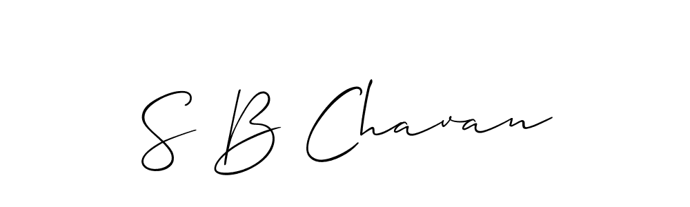 S B Chavan stylish signature style. Best Handwritten Sign (Allison_Script) for my name. Handwritten Signature Collection Ideas for my name S B Chavan. S B Chavan signature style 2 images and pictures png