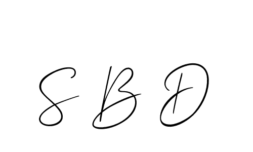Best and Professional Signature Style for S B D. Allison_Script Best Signature Style Collection. S B D signature style 2 images and pictures png