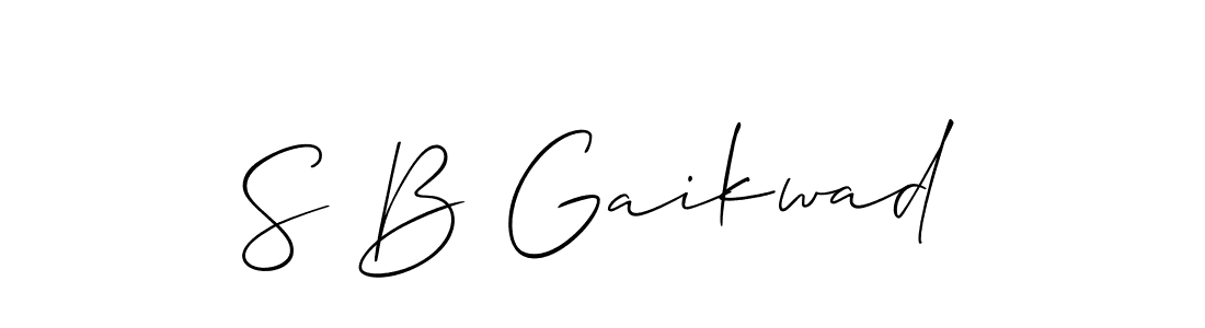 It looks lik you need a new signature style for name S B Gaikwad. Design unique handwritten (Allison_Script) signature with our free signature maker in just a few clicks. S B Gaikwad signature style 2 images and pictures png