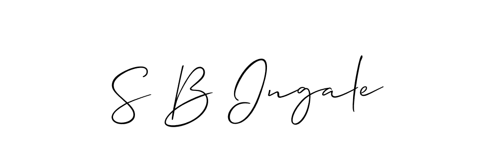This is the best signature style for the S B Ingale name. Also you like these signature font (Allison_Script). Mix name signature. S B Ingale signature style 2 images and pictures png