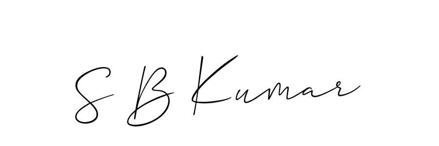 How to make S B Kumar signature? Allison_Script is a professional autograph style. Create handwritten signature for S B Kumar name. S B Kumar signature style 2 images and pictures png