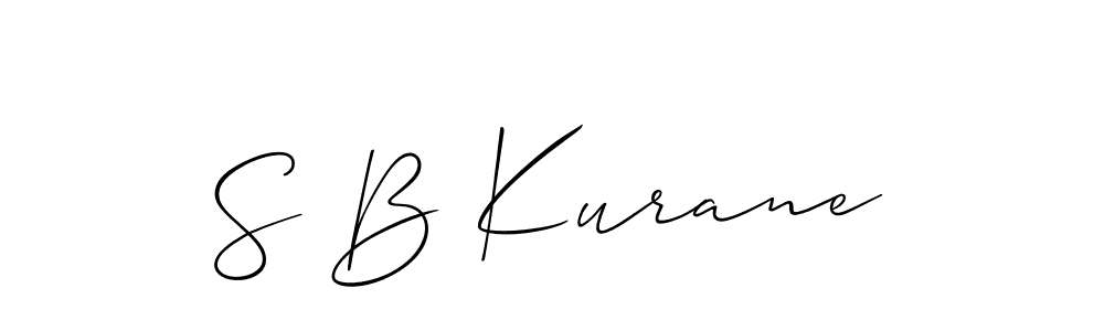 Use a signature maker to create a handwritten signature online. With this signature software, you can design (Allison_Script) your own signature for name S B Kurane. S B Kurane signature style 2 images and pictures png