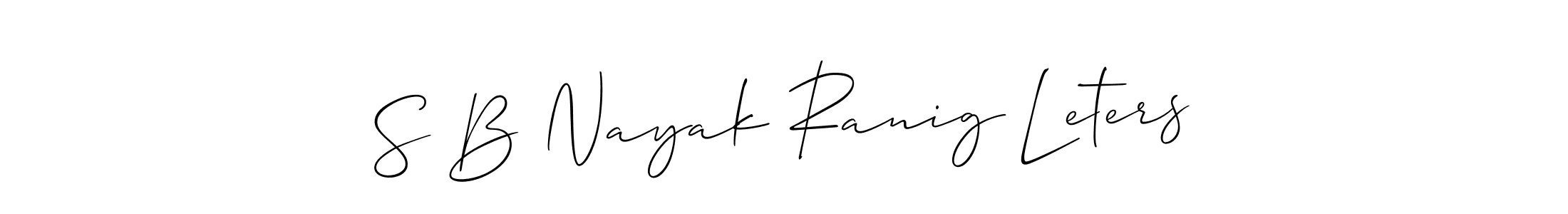 Similarly Allison_Script is the best handwritten signature design. Signature creator online .You can use it as an online autograph creator for name S B Nayak Ranig Leters. S B Nayak Ranig Leters signature style 2 images and pictures png