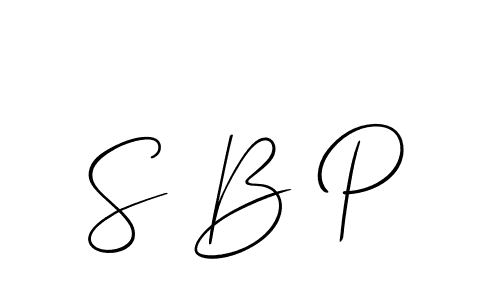 Also You can easily find your signature by using the search form. We will create S B P name handwritten signature images for you free of cost using Allison_Script sign style. S B P signature style 2 images and pictures png