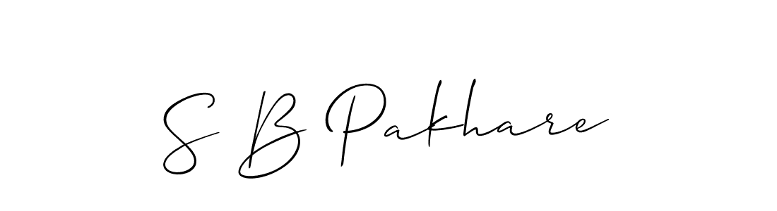 Make a beautiful signature design for name S B Pakhare. Use this online signature maker to create a handwritten signature for free. S B Pakhare signature style 2 images and pictures png