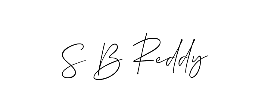 if you are searching for the best signature style for your name S B Reddy. so please give up your signature search. here we have designed multiple signature styles  using Allison_Script. S B Reddy signature style 2 images and pictures png