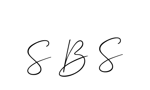 if you are searching for the best signature style for your name S B S. so please give up your signature search. here we have designed multiple signature styles  using Allison_Script. S B S signature style 2 images and pictures png