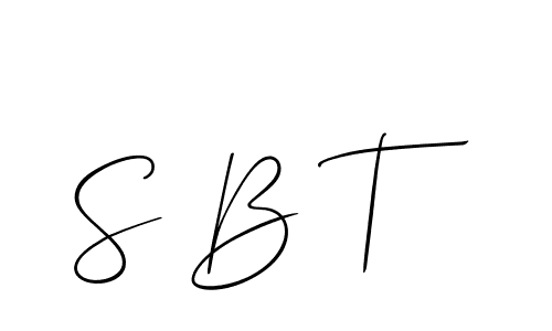 Also You can easily find your signature by using the search form. We will create S B T name handwritten signature images for you free of cost using Allison_Script sign style. S B T signature style 2 images and pictures png