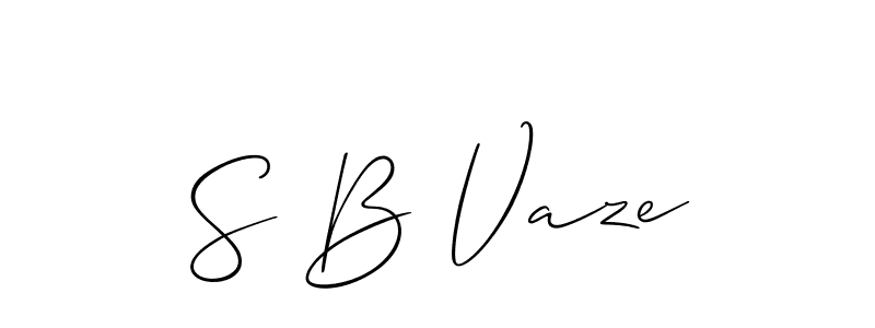 Here are the top 10 professional signature styles for the name S B Vaze. These are the best autograph styles you can use for your name. S B Vaze signature style 2 images and pictures png