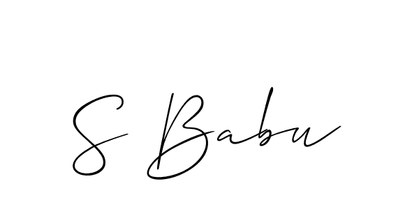 You can use this online signature creator to create a handwritten signature for the name S Babu. This is the best online autograph maker. S Babu signature style 2 images and pictures png