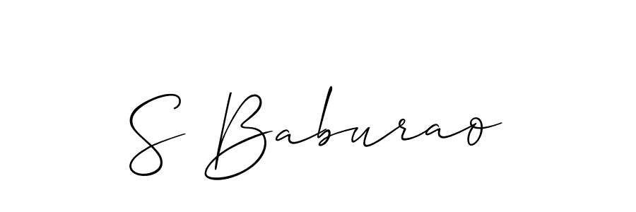 Make a beautiful signature design for name S Baburao. Use this online signature maker to create a handwritten signature for free. S Baburao signature style 2 images and pictures png