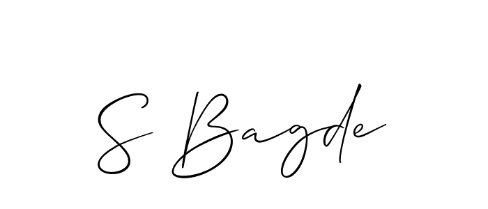 It looks lik you need a new signature style for name S Bagde. Design unique handwritten (Allison_Script) signature with our free signature maker in just a few clicks. S Bagde signature style 2 images and pictures png