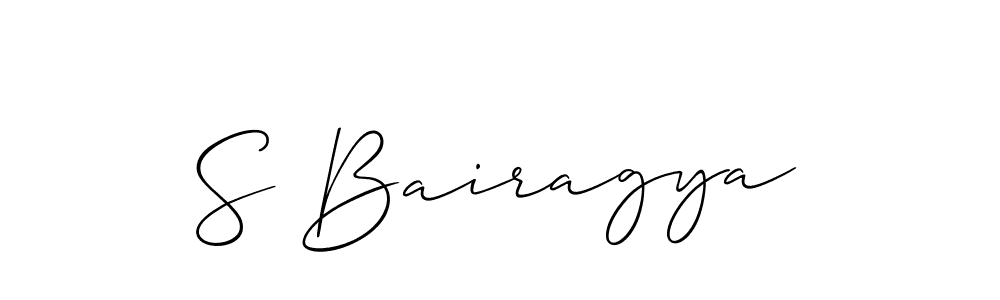 Best and Professional Signature Style for S Bairagya. Allison_Script Best Signature Style Collection. S Bairagya signature style 2 images and pictures png