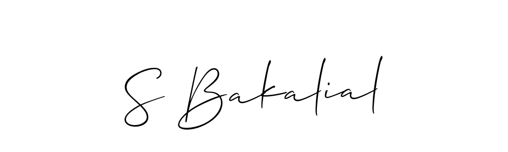 You can use this online signature creator to create a handwritten signature for the name S Bakalial. This is the best online autograph maker. S Bakalial signature style 2 images and pictures png