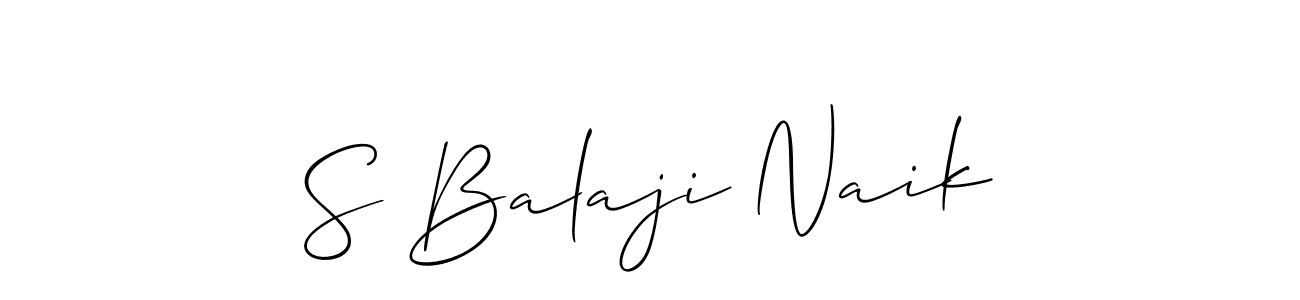 How to Draw S Balaji Naik signature style? Allison_Script is a latest design signature styles for name S Balaji Naik. S Balaji Naik signature style 2 images and pictures png
