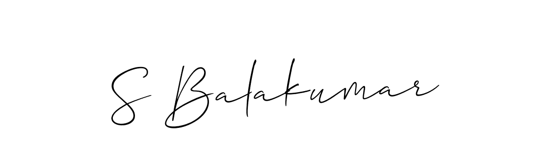 Also we have S Balakumar name is the best signature style. Create professional handwritten signature collection using Allison_Script autograph style. S Balakumar signature style 2 images and pictures png