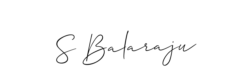 How to make S Balaraju signature? Allison_Script is a professional autograph style. Create handwritten signature for S Balaraju name. S Balaraju signature style 2 images and pictures png