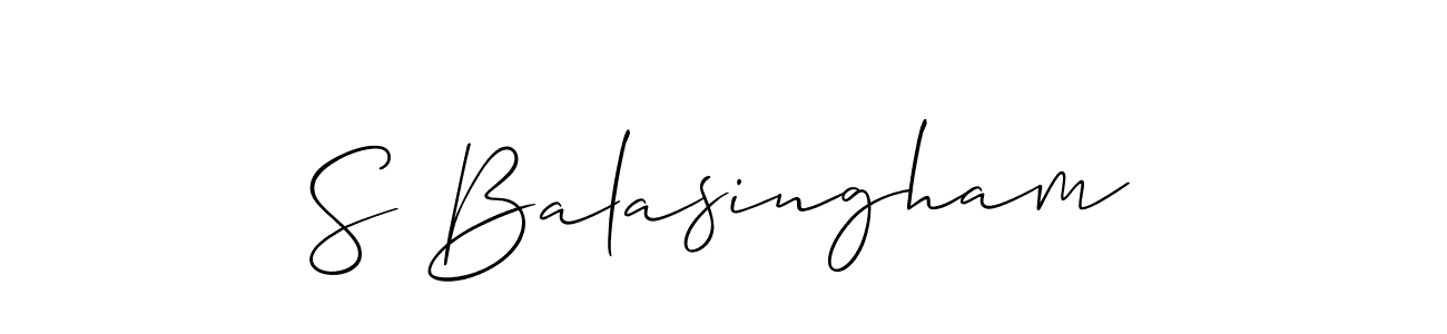 Make a beautiful signature design for name S Balasingham. Use this online signature maker to create a handwritten signature for free. S Balasingham signature style 2 images and pictures png