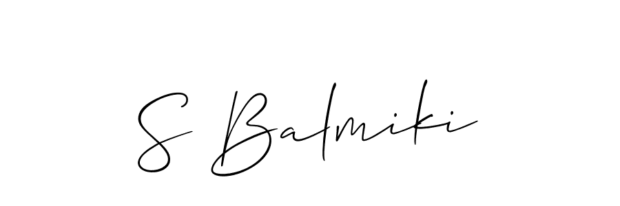 Make a short S Balmiki signature style. Manage your documents anywhere anytime using Allison_Script. Create and add eSignatures, submit forms, share and send files easily. S Balmiki signature style 2 images and pictures png