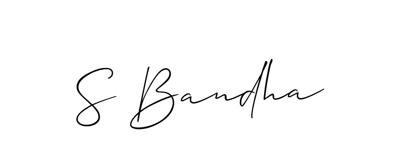 How to Draw S Bandha signature style? Allison_Script is a latest design signature styles for name S Bandha. S Bandha signature style 2 images and pictures png