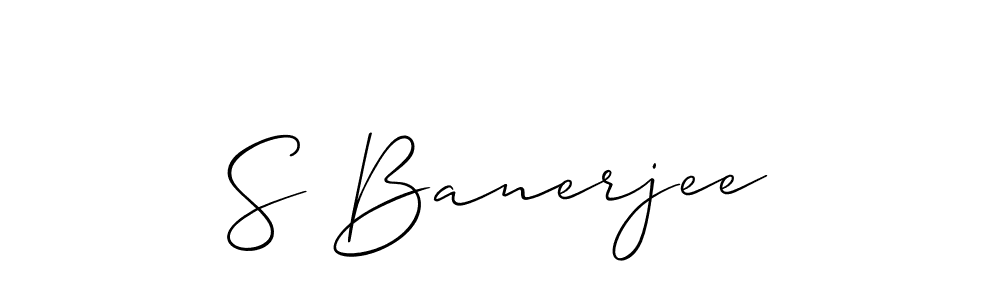 How to Draw S Banerjee signature style? Allison_Script is a latest design signature styles for name S Banerjee. S Banerjee signature style 2 images and pictures png