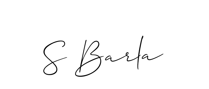 Also You can easily find your signature by using the search form. We will create S Barla name handwritten signature images for you free of cost using Allison_Script sign style. S Barla signature style 2 images and pictures png