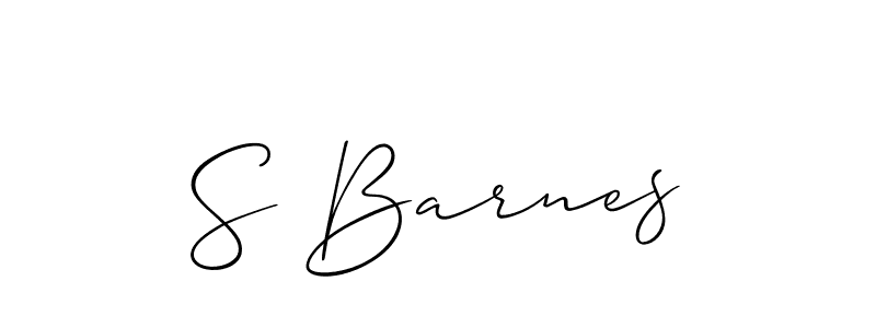 How to make S Barnes signature? Allison_Script is a professional autograph style. Create handwritten signature for S Barnes name. S Barnes signature style 2 images and pictures png