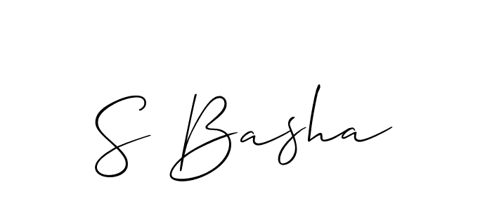 Make a beautiful signature design for name S Basha. Use this online signature maker to create a handwritten signature for free. S Basha signature style 2 images and pictures png