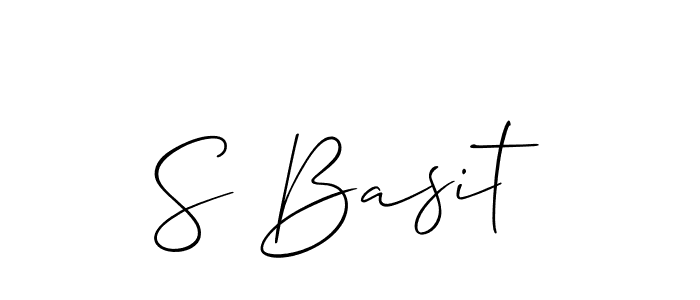 Best and Professional Signature Style for S Basit. Allison_Script Best Signature Style Collection. S Basit signature style 2 images and pictures png