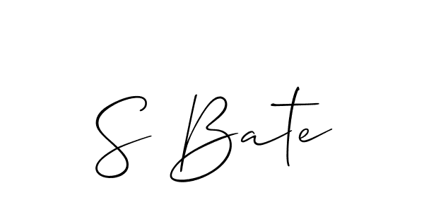 Make a short S Bate signature style. Manage your documents anywhere anytime using Allison_Script. Create and add eSignatures, submit forms, share and send files easily. S Bate signature style 2 images and pictures png
