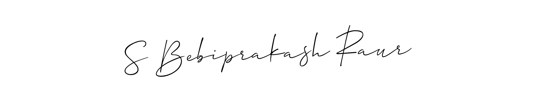 S Bebiprakash Raur stylish signature style. Best Handwritten Sign (Allison_Script) for my name. Handwritten Signature Collection Ideas for my name S Bebiprakash Raur. S Bebiprakash Raur signature style 2 images and pictures png
