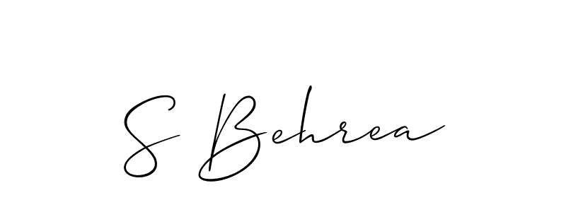 See photos of S Behrea official signature by Spectra . Check more albums & portfolios. Read reviews & check more about Allison_Script font. S Behrea signature style 2 images and pictures png