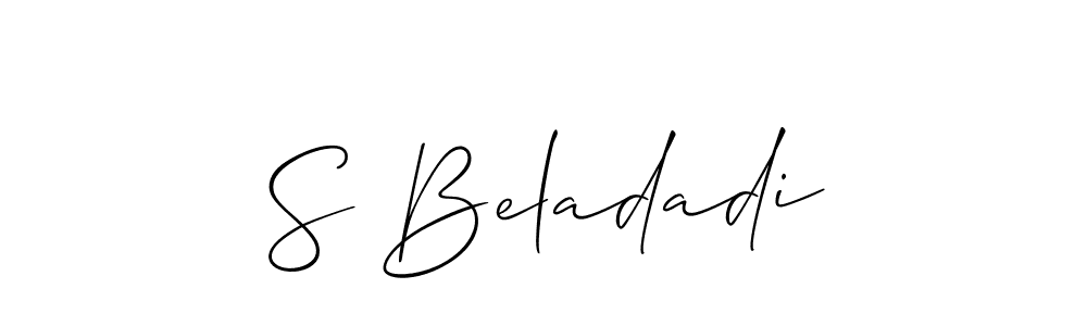 S Beladadi stylish signature style. Best Handwritten Sign (Allison_Script) for my name. Handwritten Signature Collection Ideas for my name S Beladadi. S Beladadi signature style 2 images and pictures png