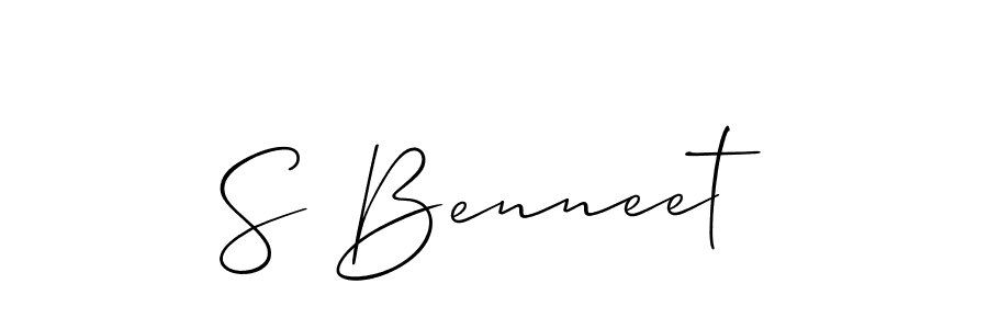 Once you've used our free online signature maker to create your best signature Allison_Script style, it's time to enjoy all of the benefits that S Benneet name signing documents. S Benneet signature style 2 images and pictures png