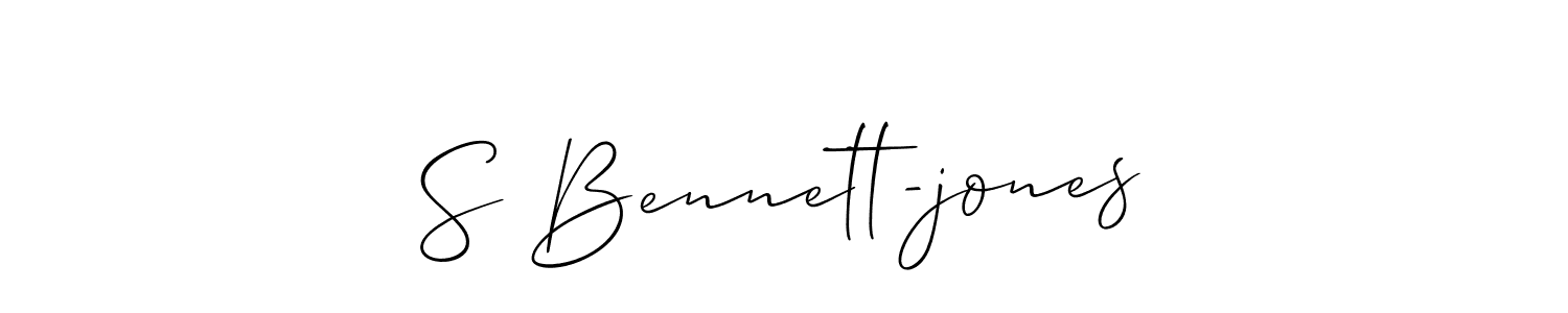 Make a beautiful signature design for name S Bennett-jones. With this signature (Allison_Script) style, you can create a handwritten signature for free. S Bennett-jones signature style 2 images and pictures png